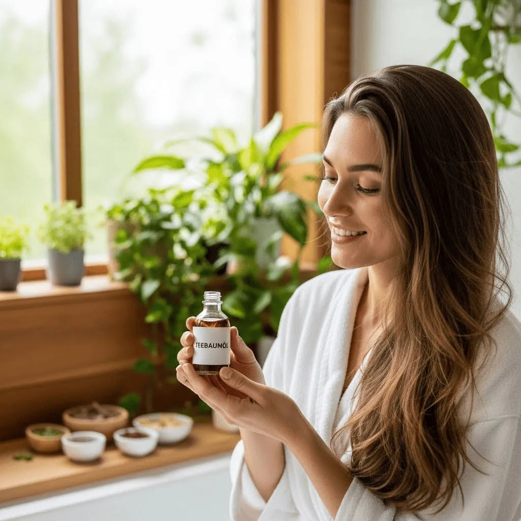 Teebaumöl für die Haare: Natürliche Frische & Pflege im Emma Grün Stil