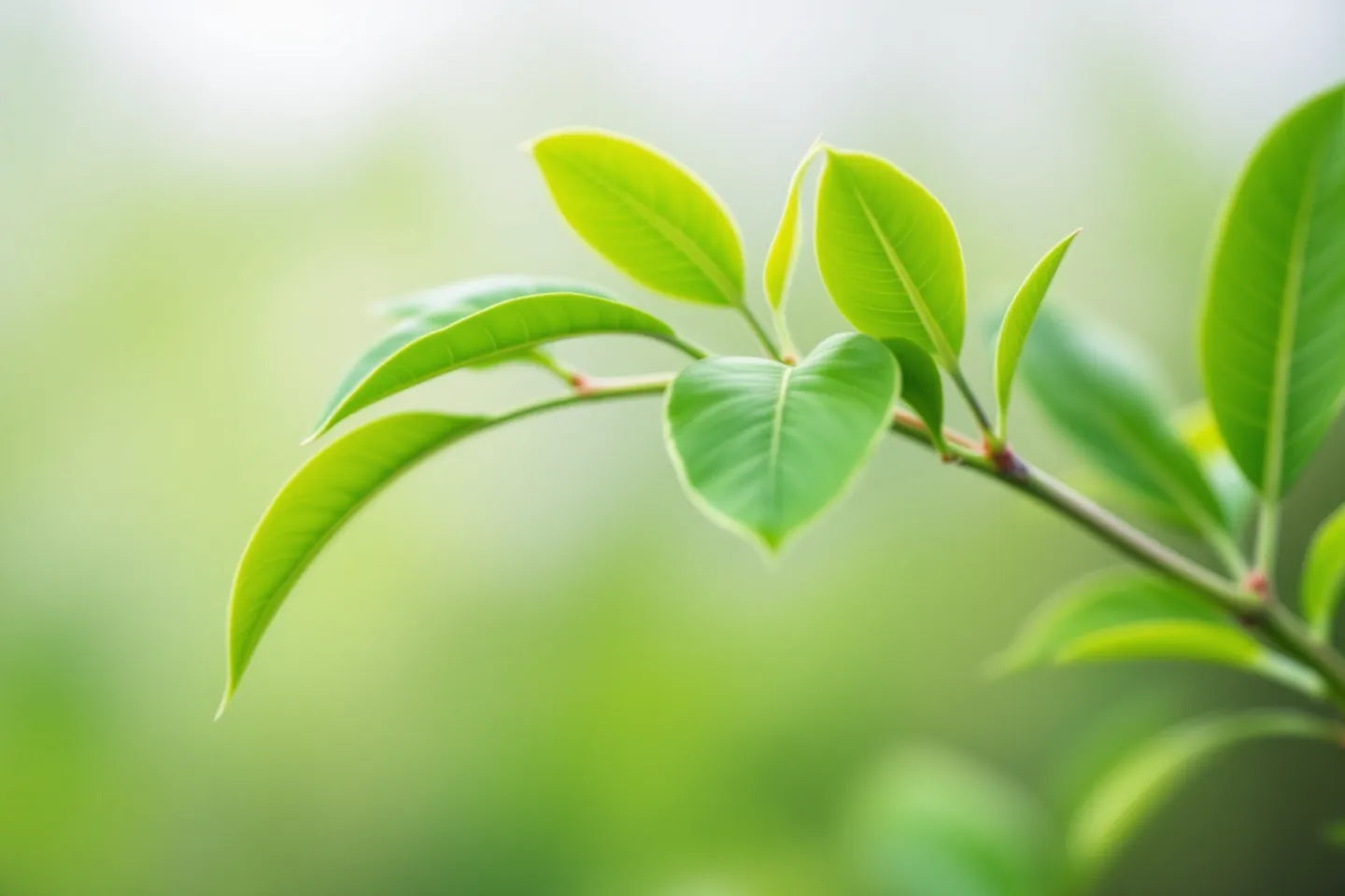 Frische grüne Teebaumblätter im Fokus – natürliche Grundlage für ätherisches Teebaumöl gegen Pickel und unreine Haut