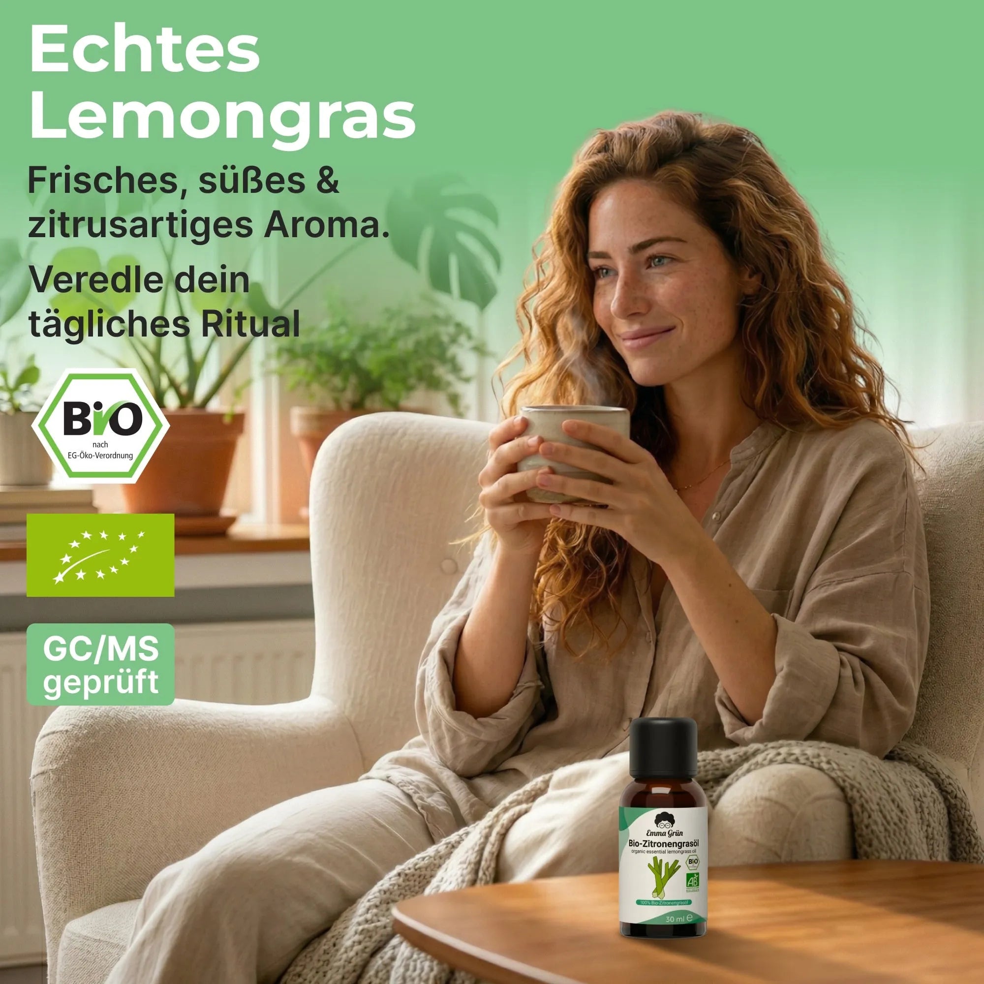 Bio-Zitronengrasöl (30 ml) Emma Grün