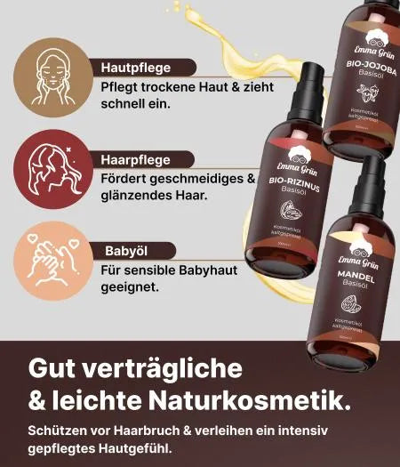 Bio Trägeröle Set Emma Grün