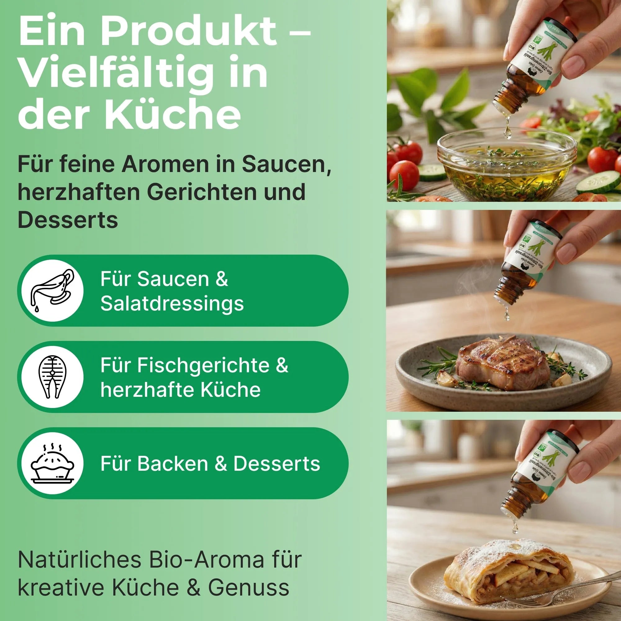 Bio-Zitronengrasöl (30 ml) Emma Grün