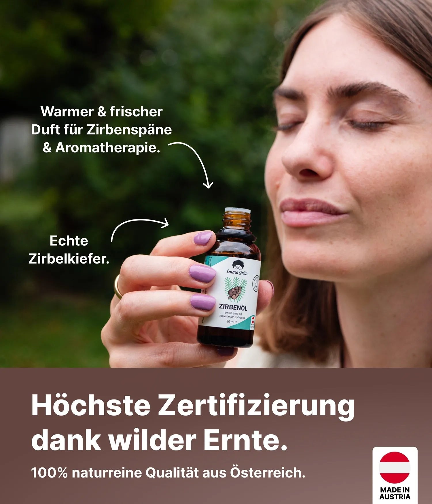 Zirbenholzöl & Zirbenspray Set Emma Grün