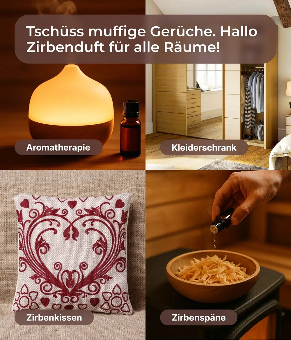 Zirbenholzöl & Zirbenspray Set Emma Grün