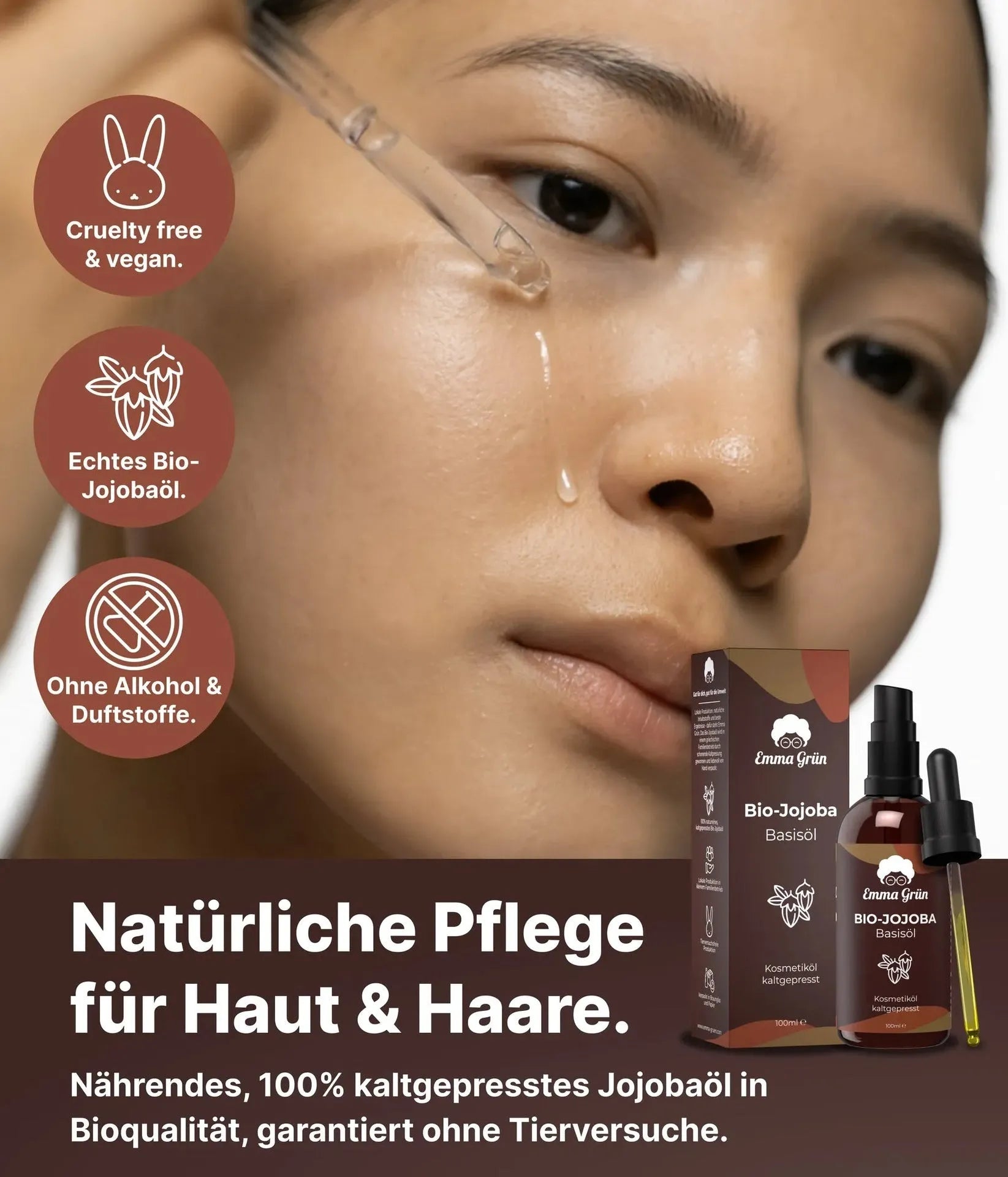 Bio-Jojobaöl (100 ml) Emma Grün