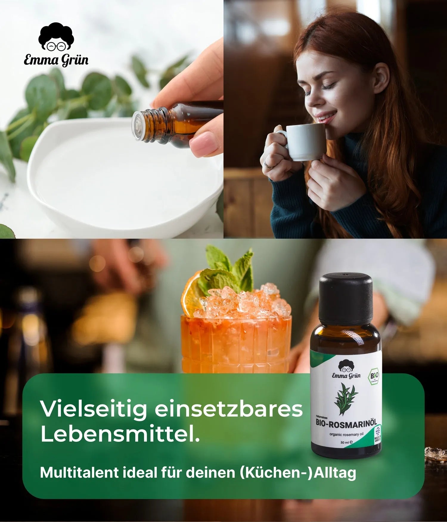 Bio-Rosmarinöl (30 ml) Emma Grün