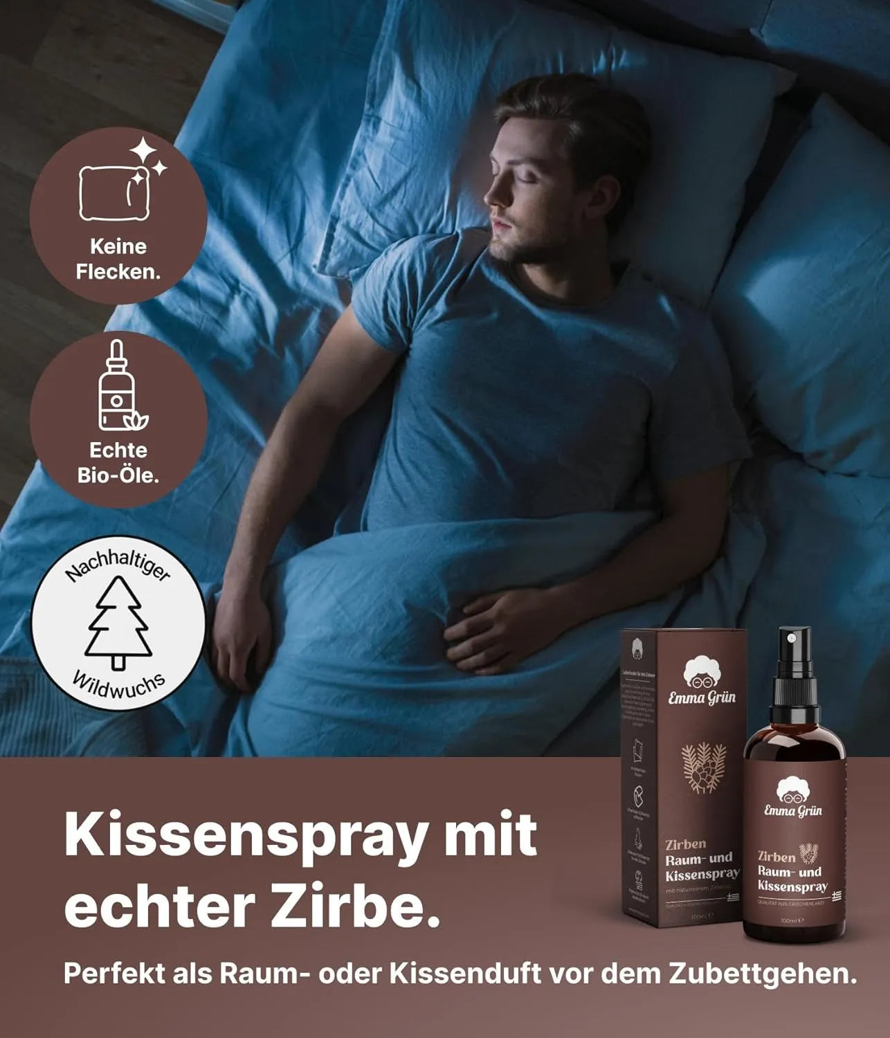 Bio Zirbenspray (100 ml) Emma Grün