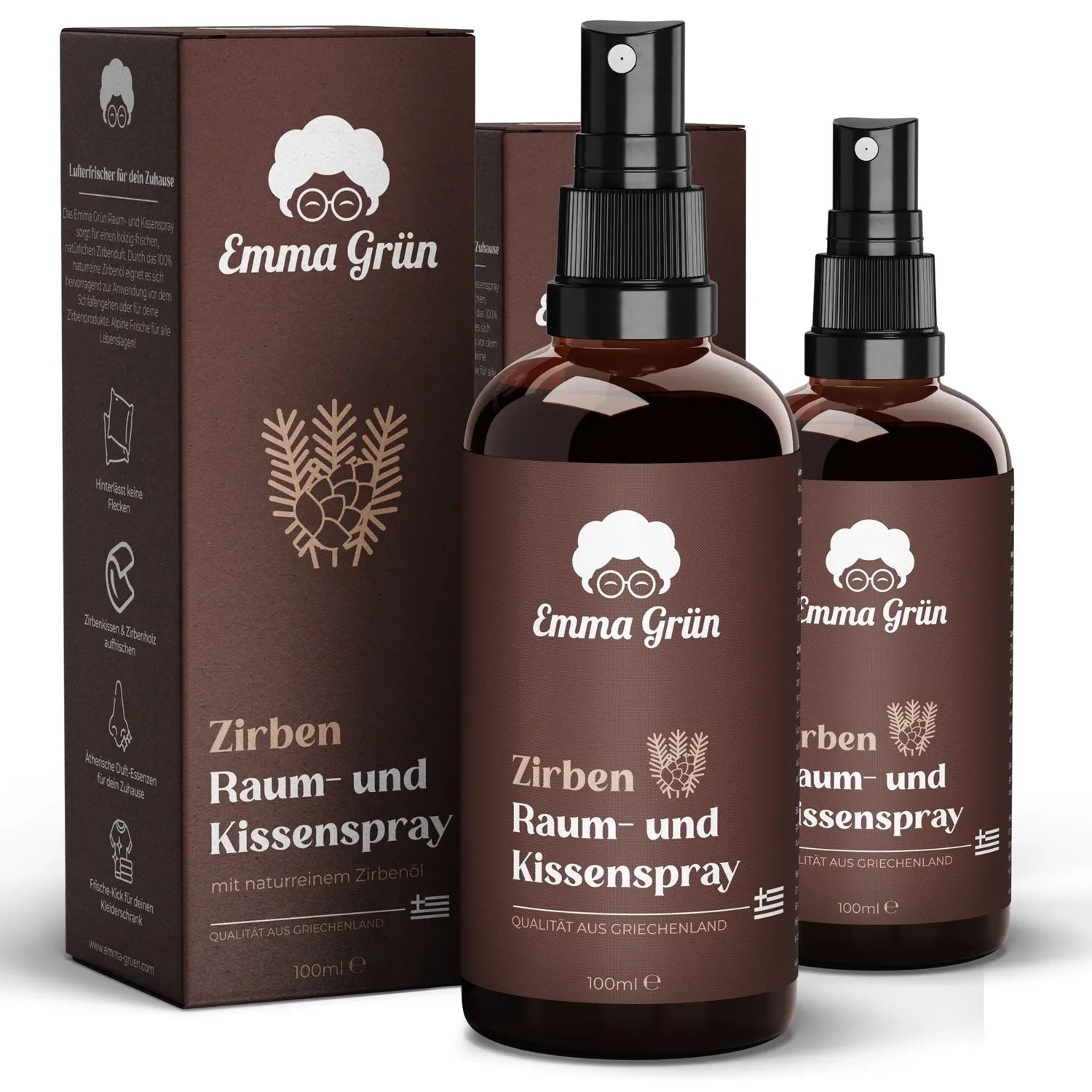 Bio Zirbenspray (100 ml) Emma Grün 2 x 100 ml