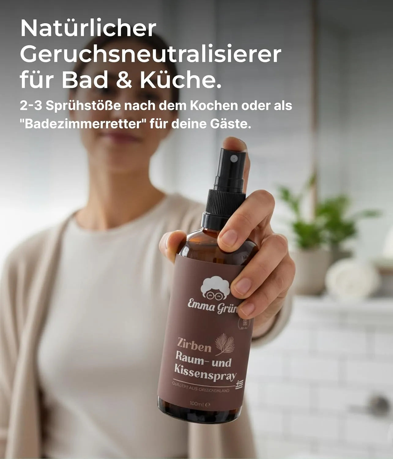 Bio Zirbenspray (100 ml) Emma Grün
