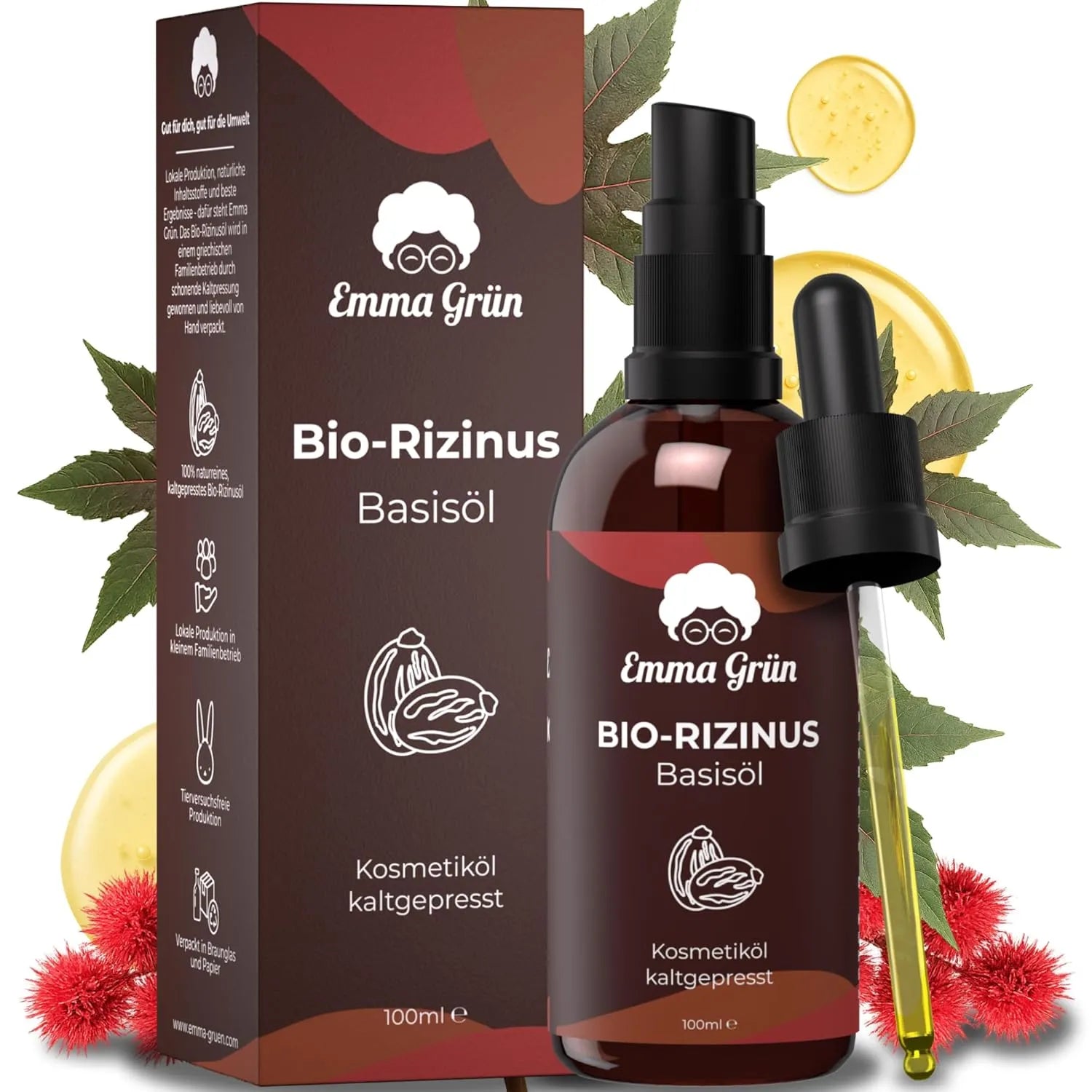 Bio-Rizinusöl (100 ml) Emma Grün 100 ml