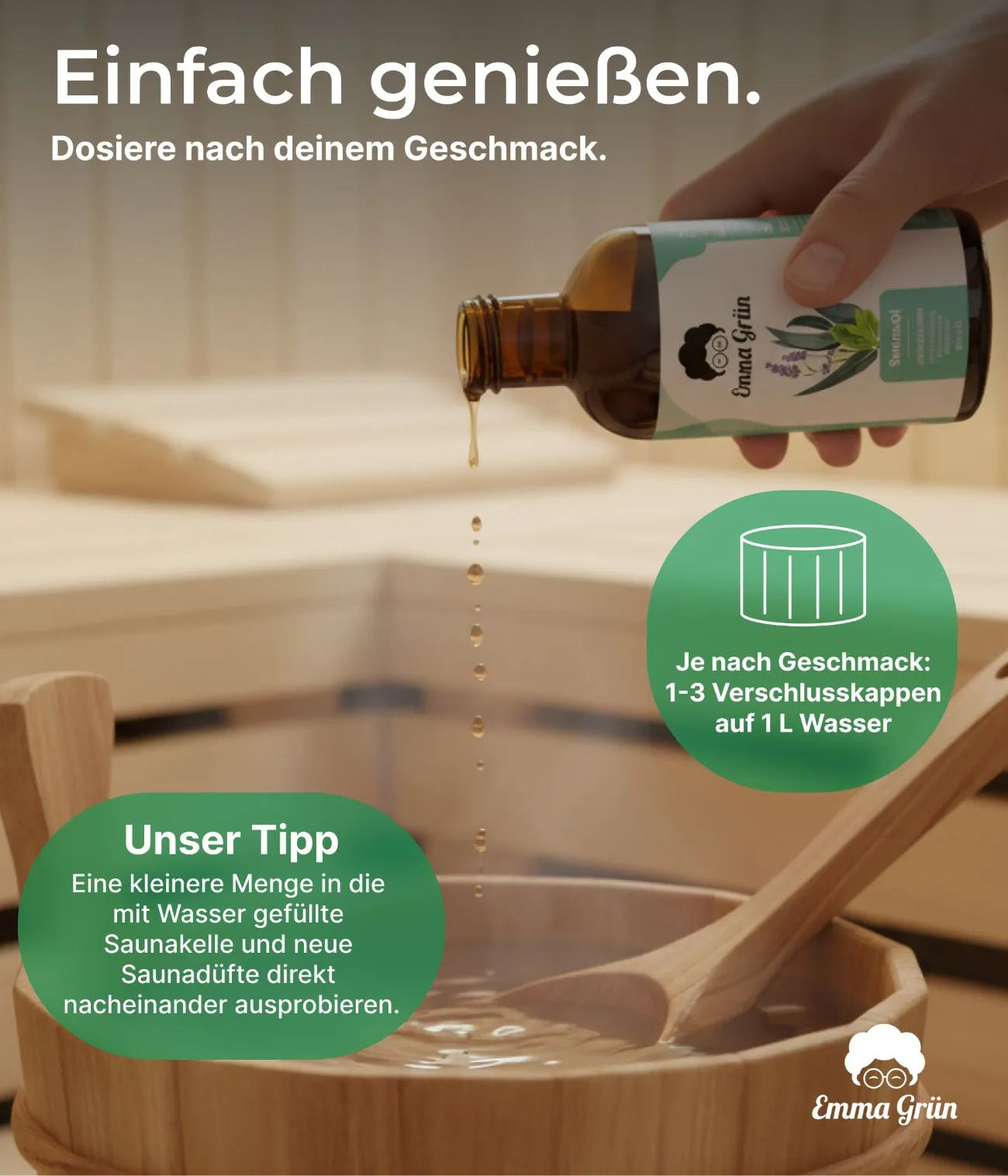 Bio-Saunaaufguss Frische Brise Emma Grün