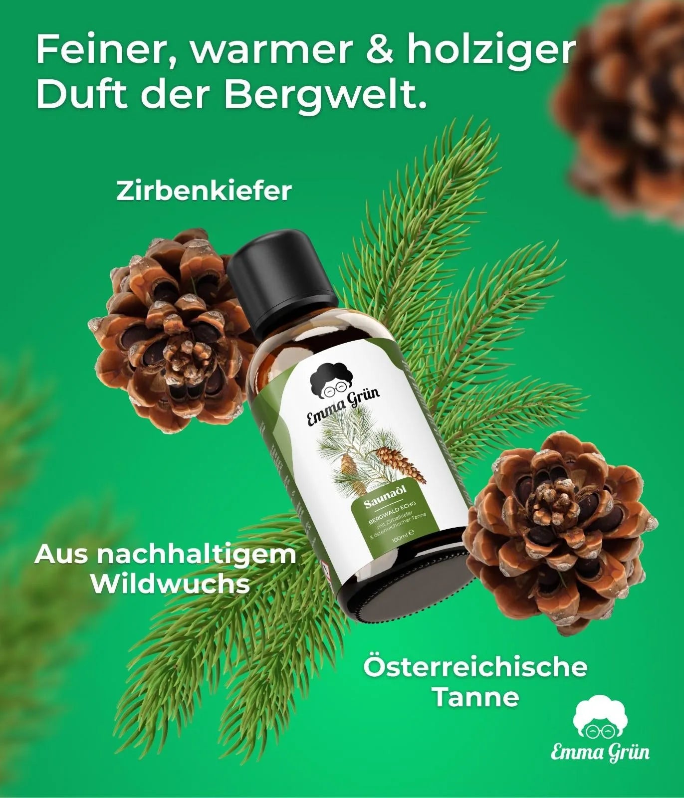 Saunaaufguss Bergwald Echo Emma Grün