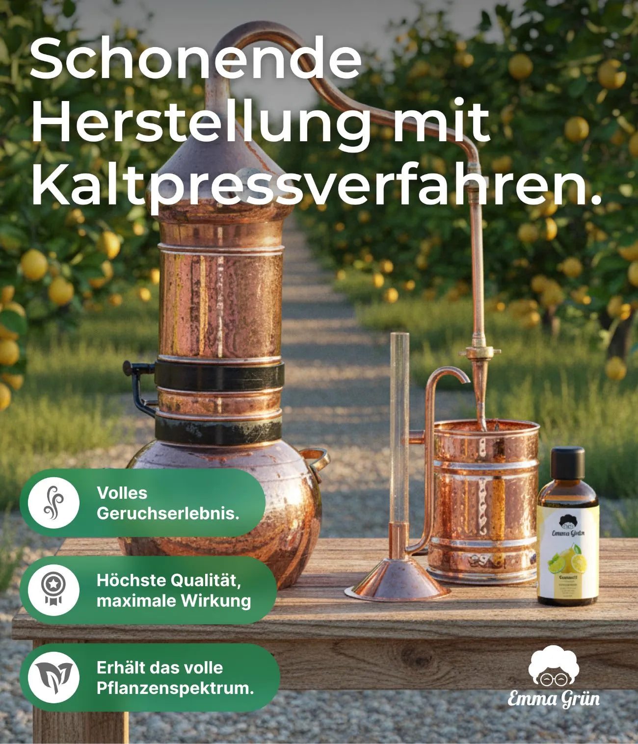 Bio-Saunaaufguss Zitrus Garten Emma Grün