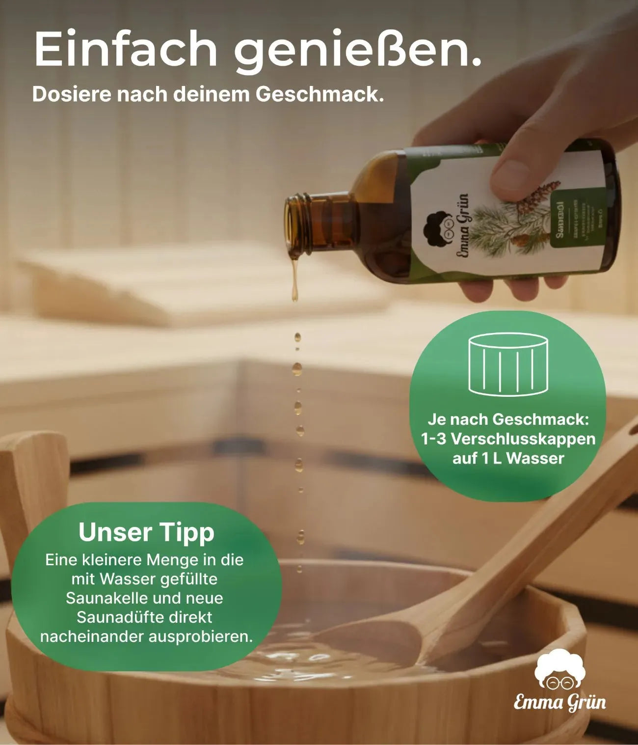 Saunaaufguss Bergwald Echo (100 ml) Emma Grün