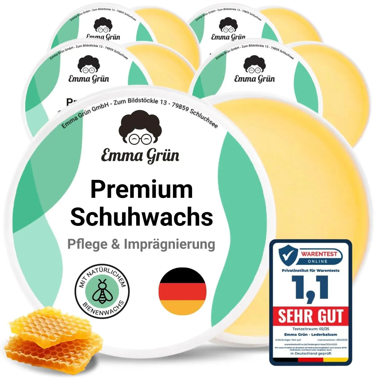 Schuhwachs Emma Grün 5 x 100 ml