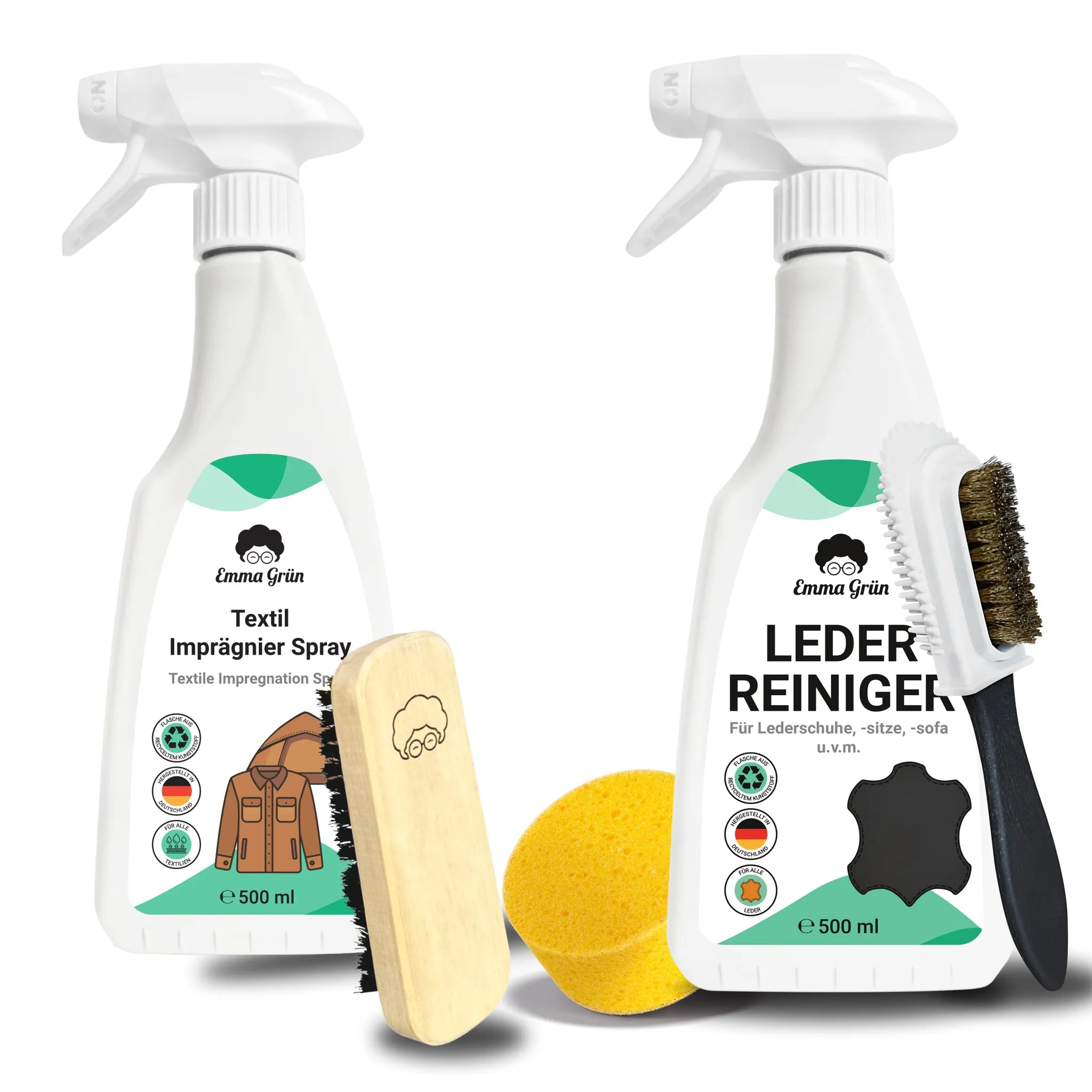 Wildleder reinigen Set mit Reiniger & Imprägnierer Emma Grün 1 x Set