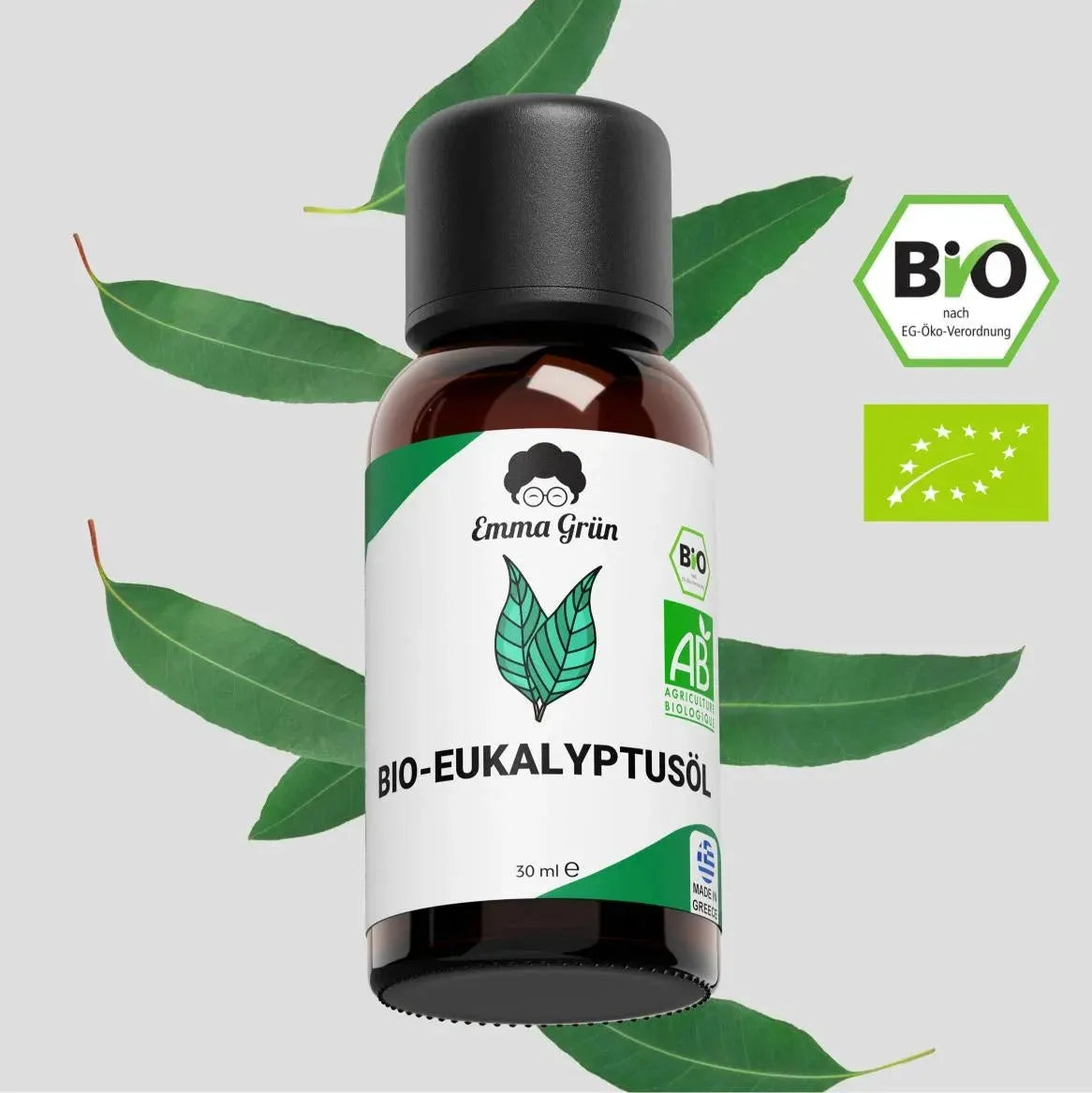 Organic Eucalyptus Oil 30 ml, essential oil, pure & high dosage, o