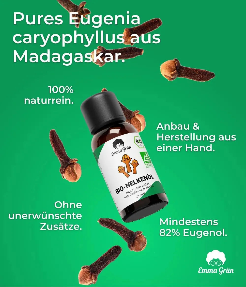 Bio-Nelkenöl (30 ml) Emma Grün