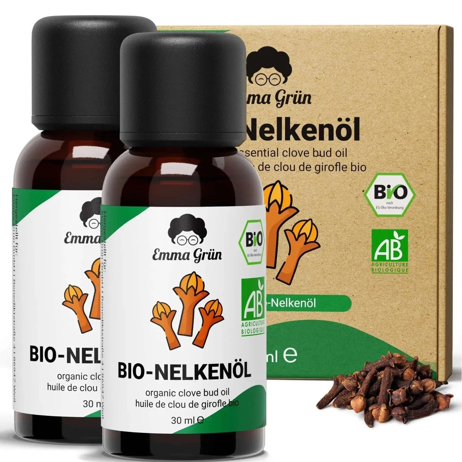 Bio-Nelkenöl (30 ml) Emma Grün 2 x 30 ml