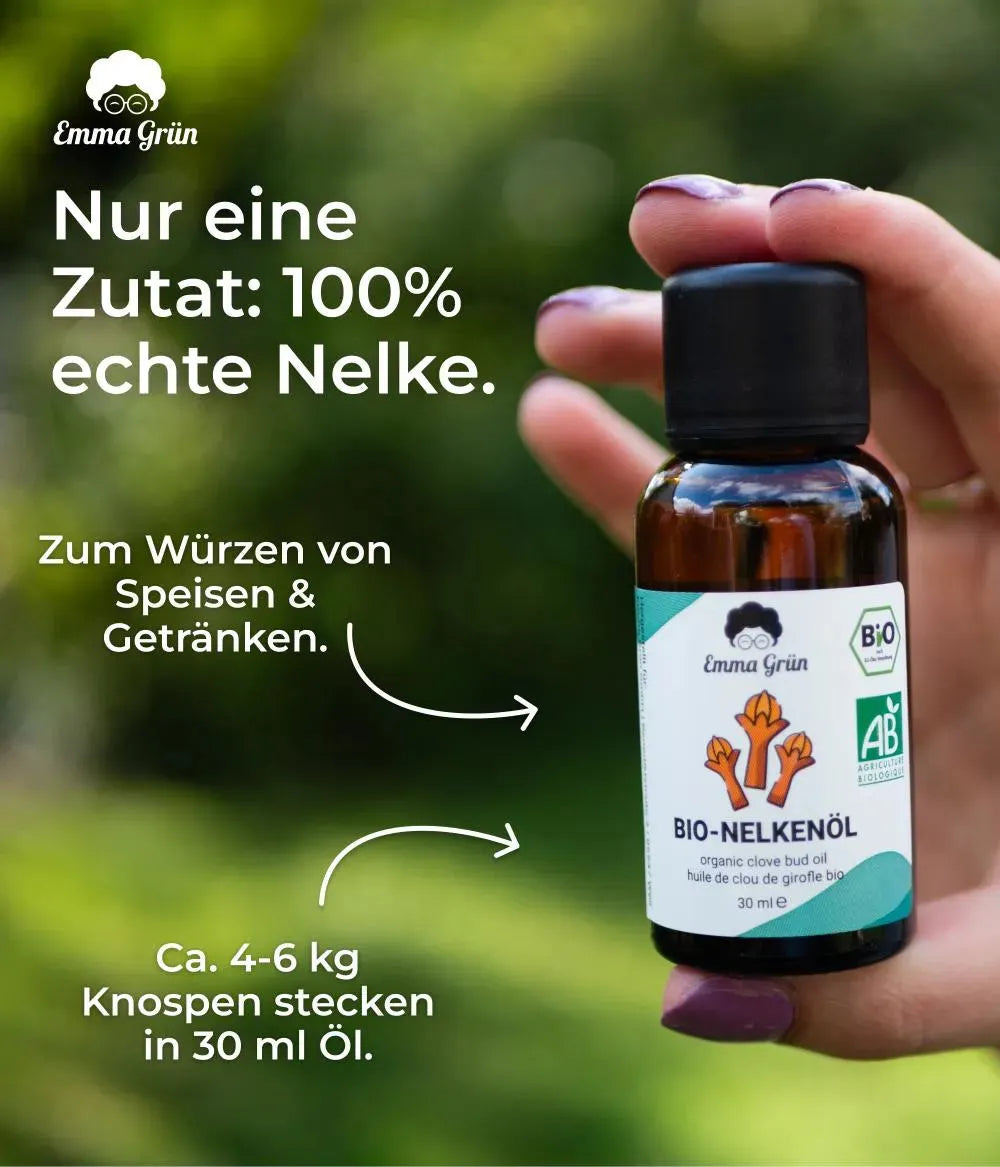 Bio-Nelkenöl (30 ml) Emma Grün