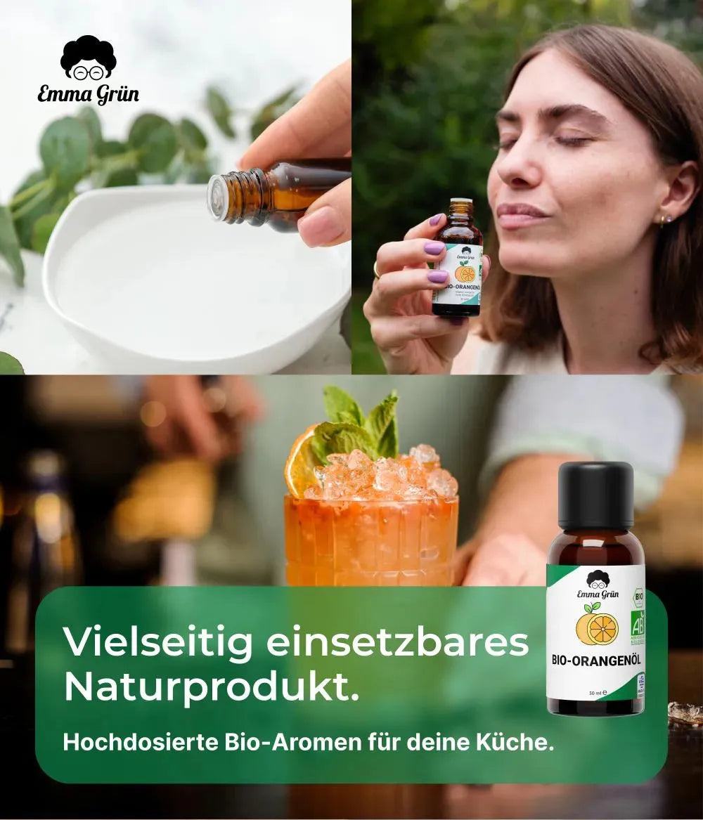 Bio-Orangenöl (30 ml) Emma Grün
