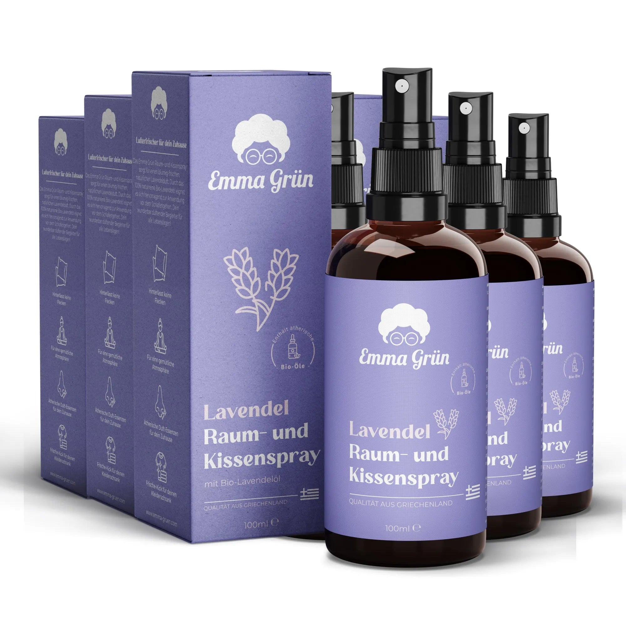 Bio Lavendelspray Emma Grün 5 x 100 ml