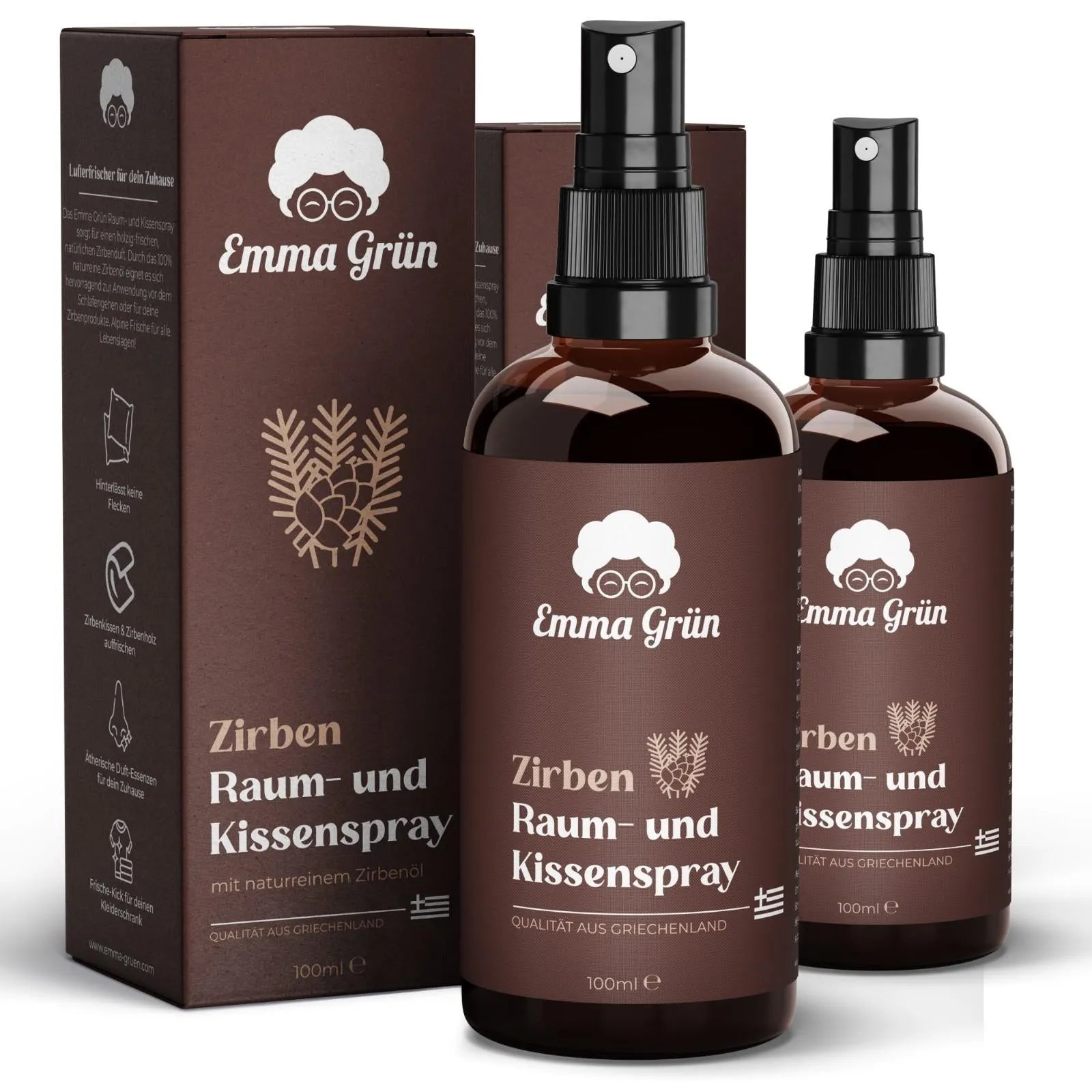 Bio Zirbenspray Emma Grün 2 x 100 ml