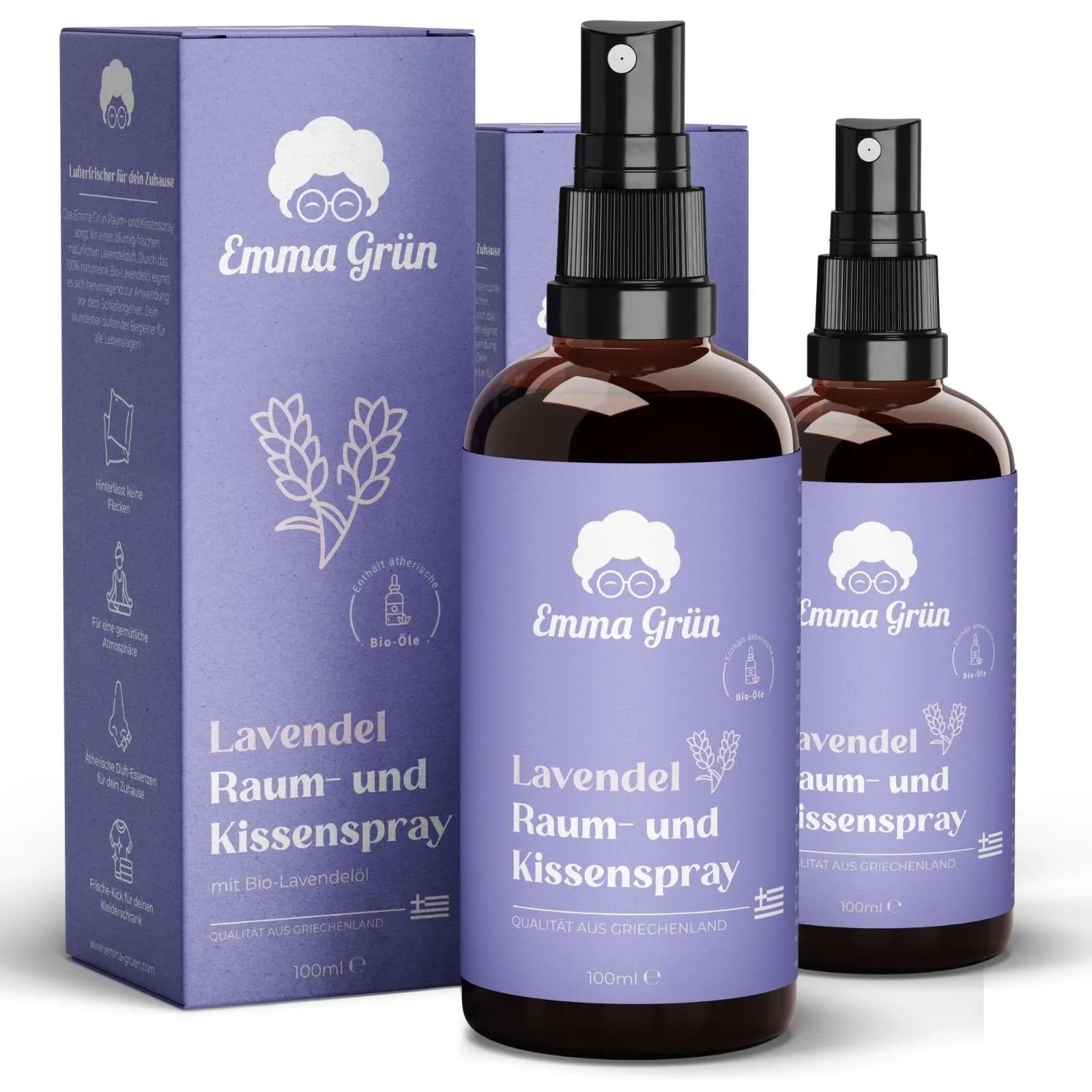 Bio Lavendelspray Emma Grün 2 x 100 ml
