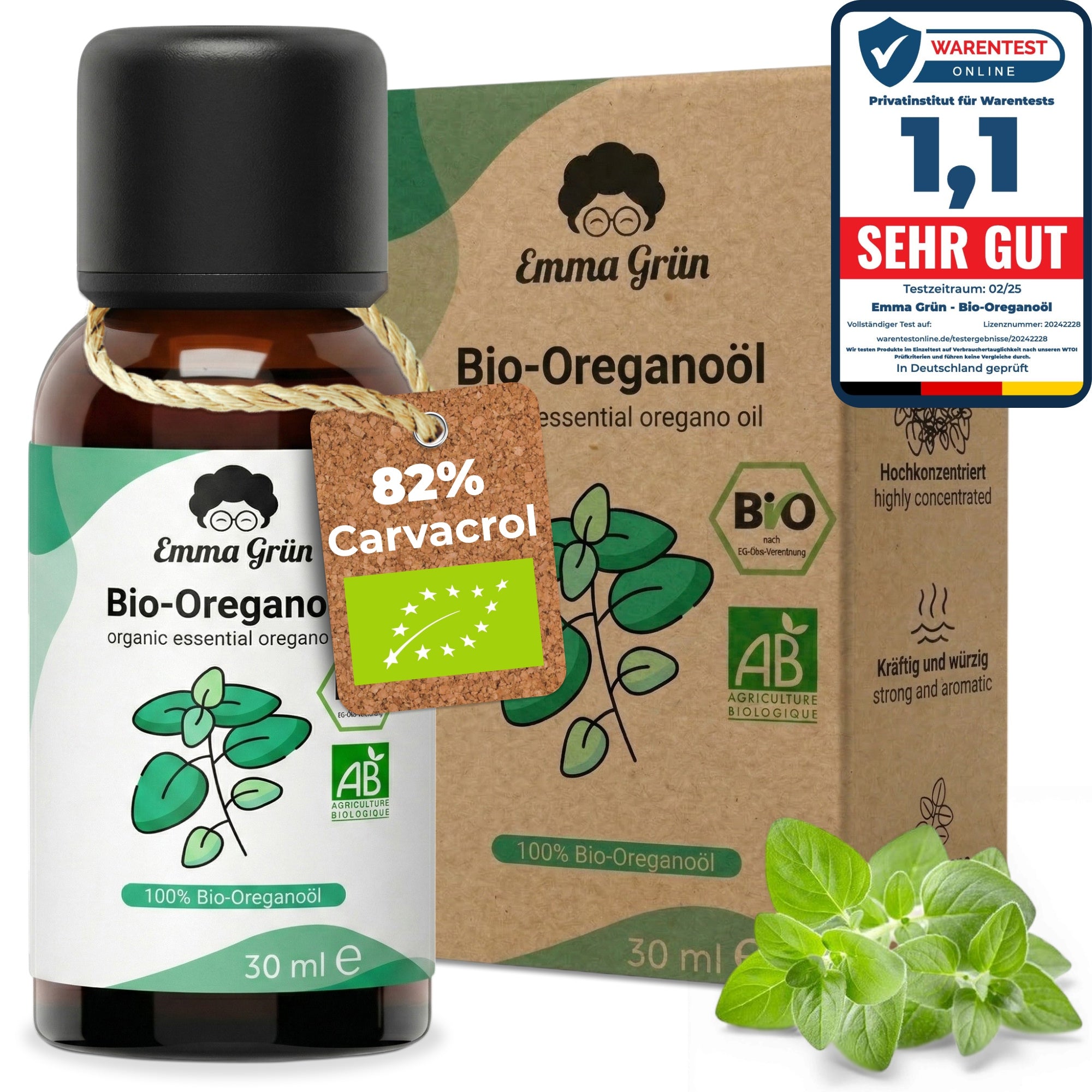 Bio-Oreganoöl (30 ml) Emma Grün 30 ml
