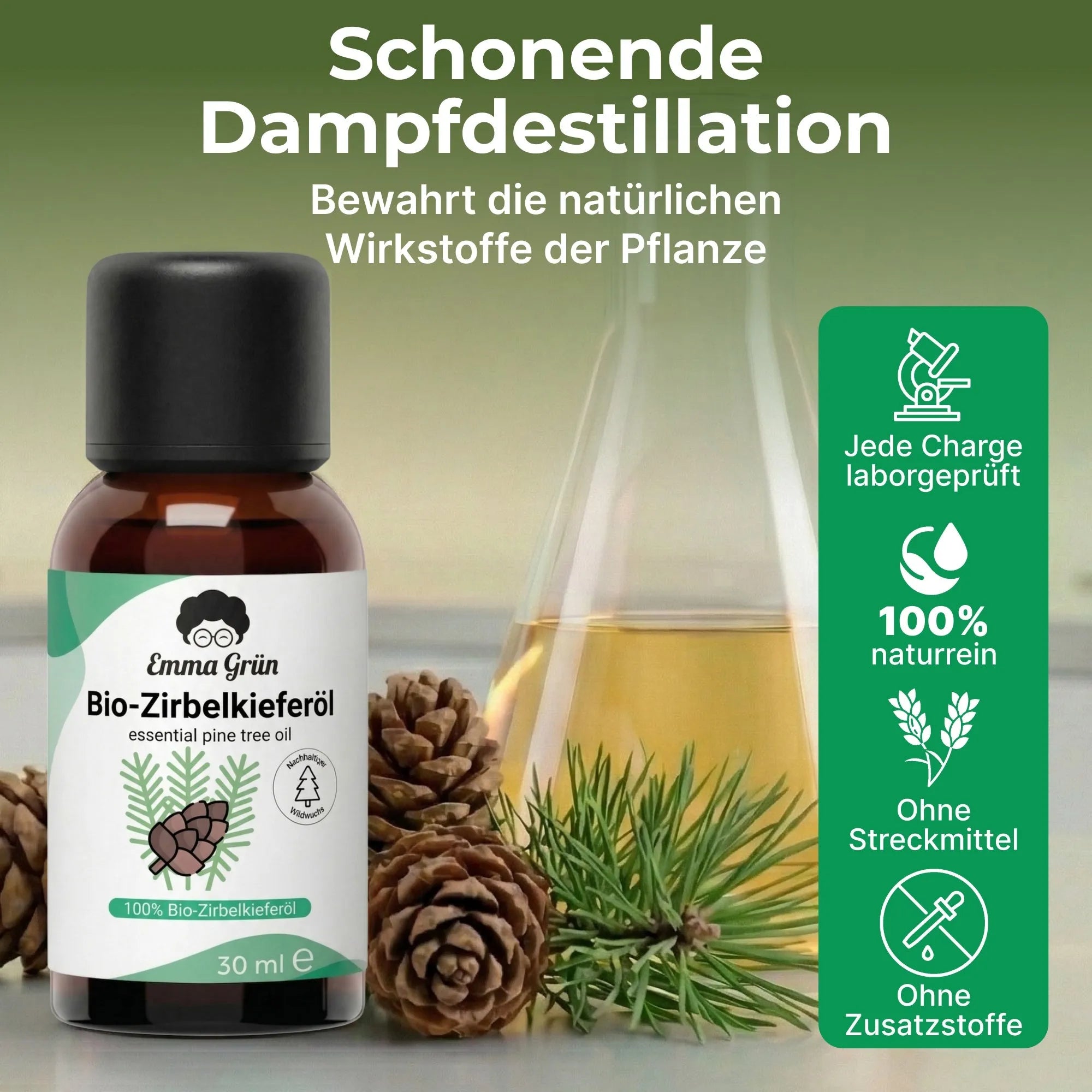Zirbelkieferöl (30 ml) Emma Grün