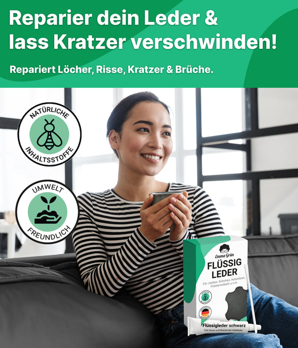Leder-Reparaturset – schwarz LMX - Polished Deutschland
