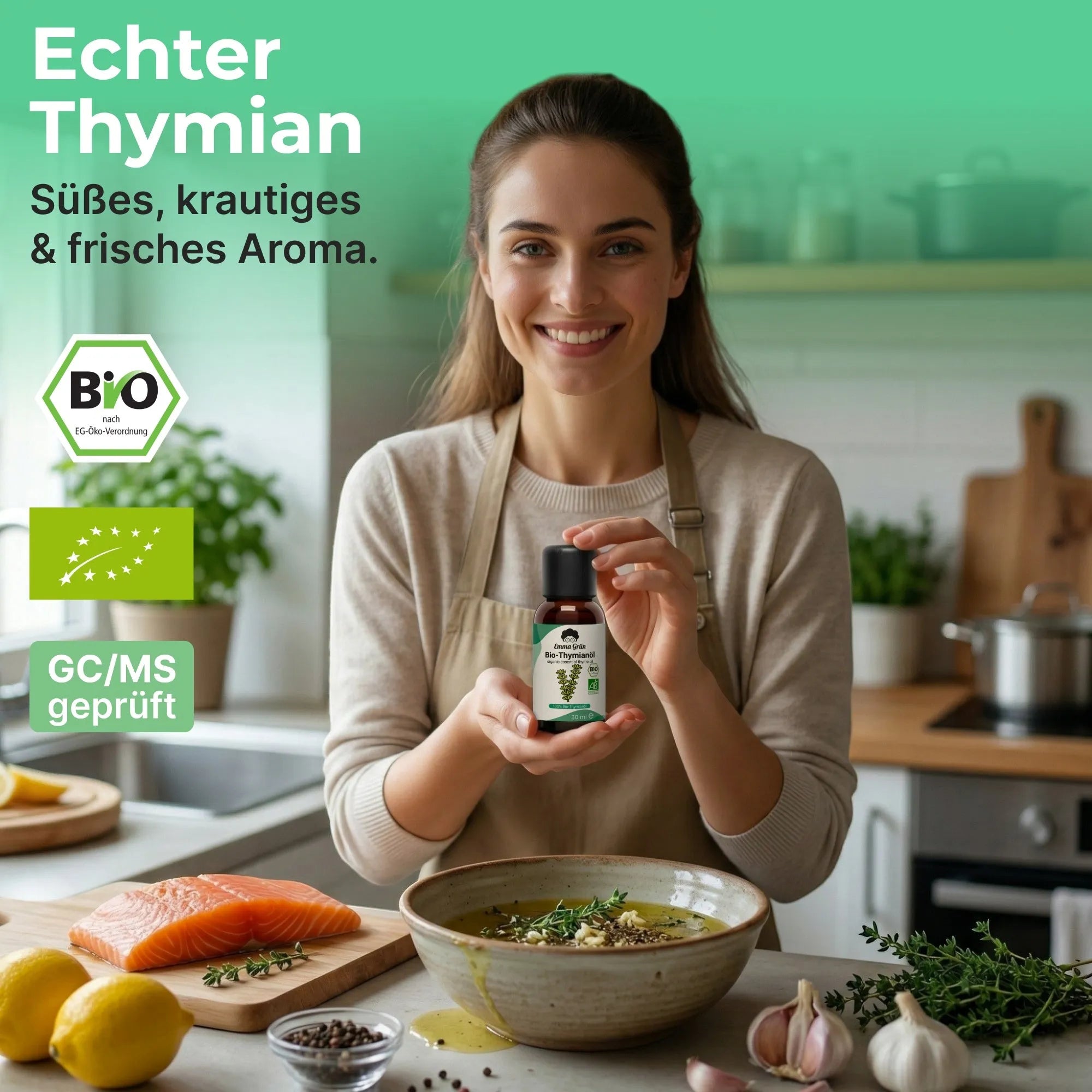 Bio-Thymianöl (30 ml) Emma Grün