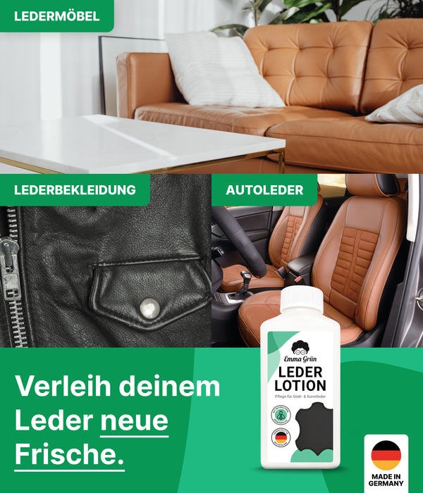 Leather Care Sofa Lotion 250 ml pour l'entretien et la protection des canapés en cuir et des meubles en cuir 