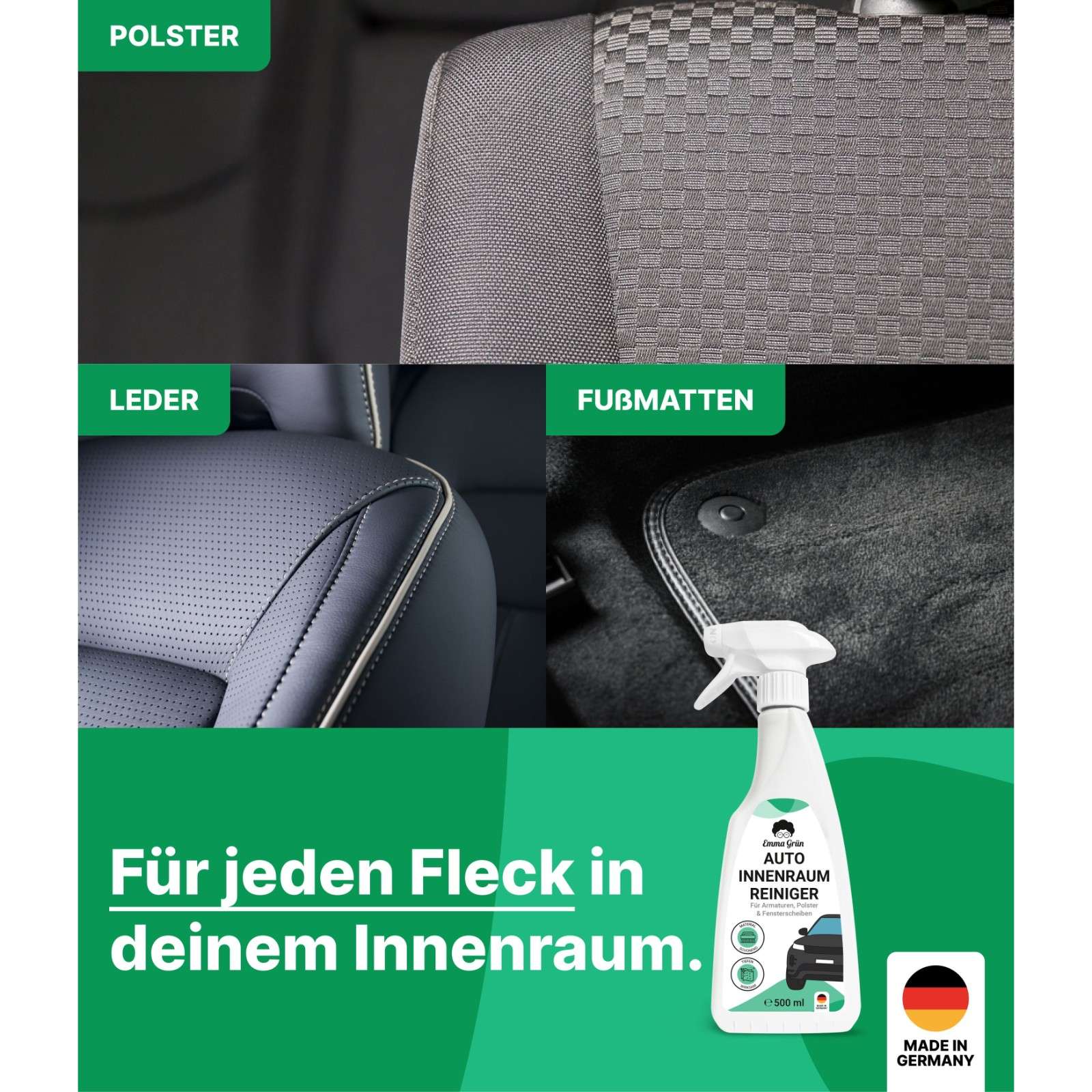 Auto Reiniger Emma Grün