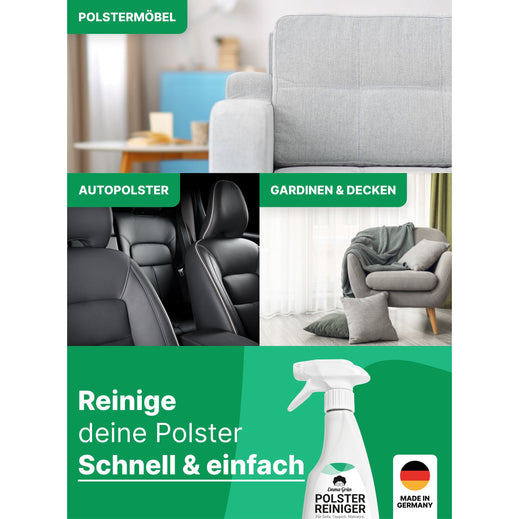 Polsterreiniger 500 ml, gegen hartnäckige Flecken & Gerüche, für Sofas & Sitze