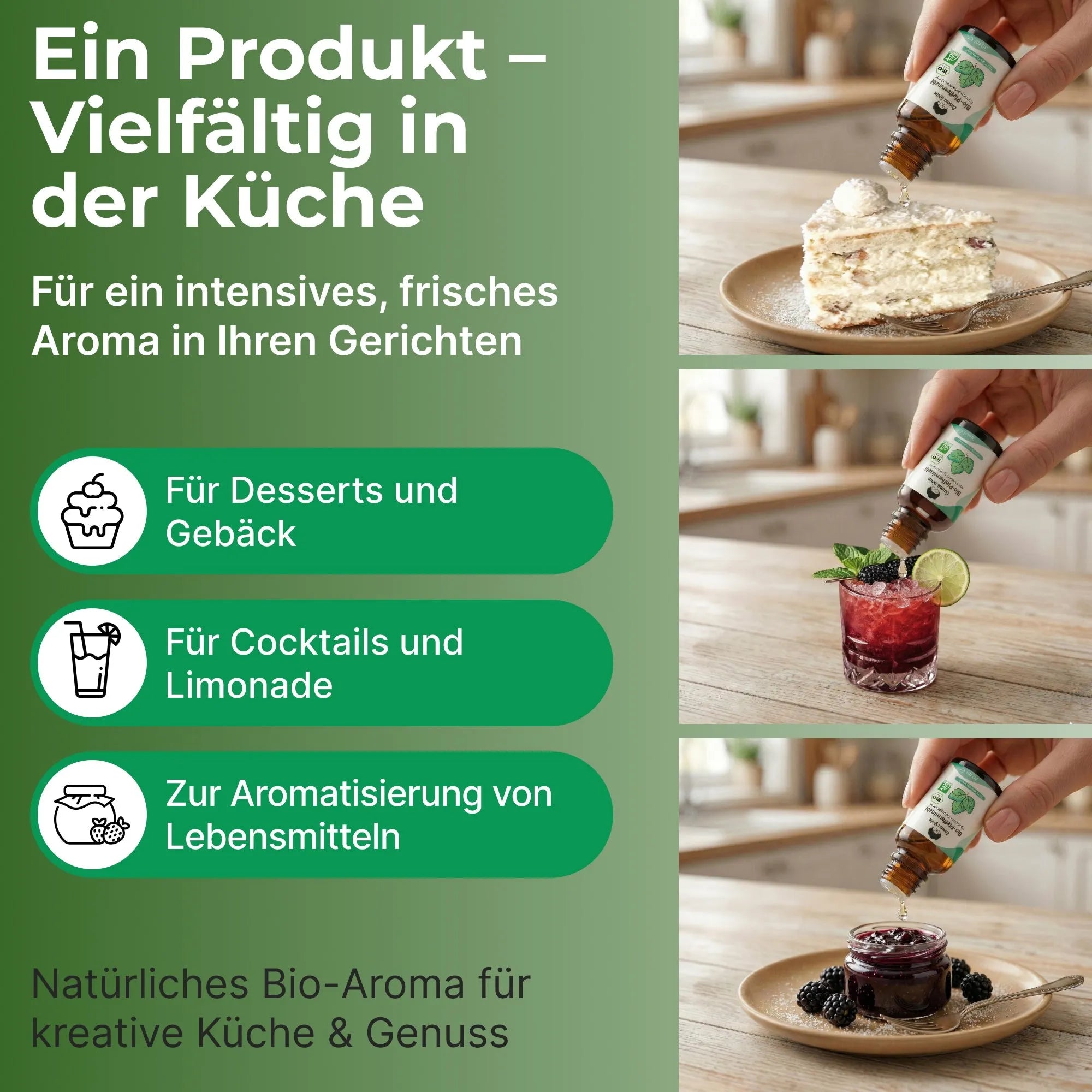 Bio-Pfefferminzöl (30 ml) Emma Grün