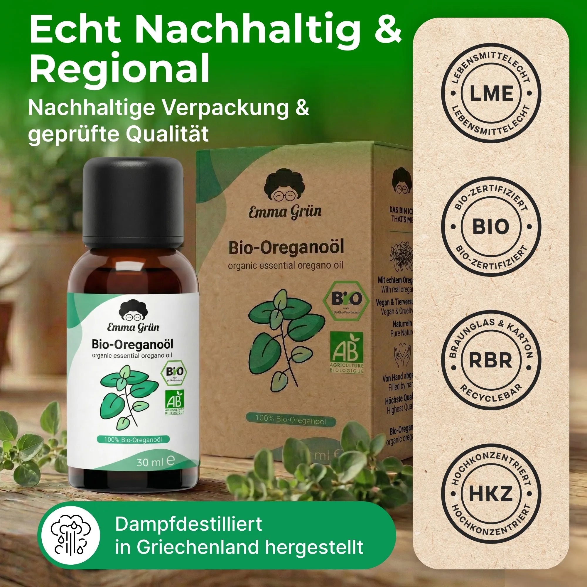 Bio-Oreganoöl (30 ml) Emma Grün