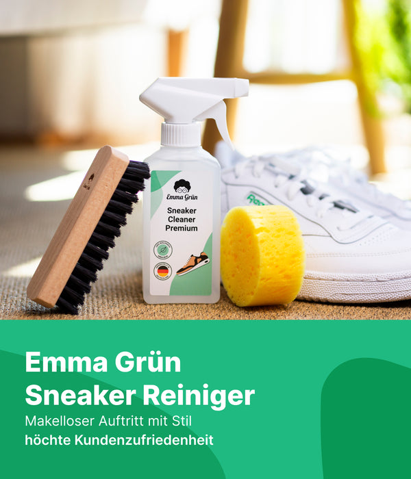 Sneaker cleaning set consisting of sneaker cleaning agent 250 ml &amp; accessories (brush &amp; sponge) 