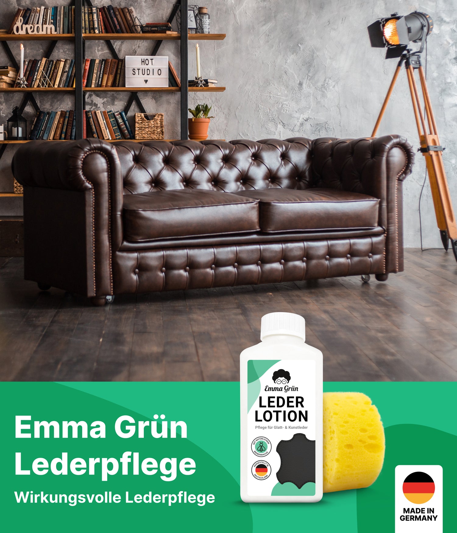 Lederpflege Lotion 250 ml — Emma Grün