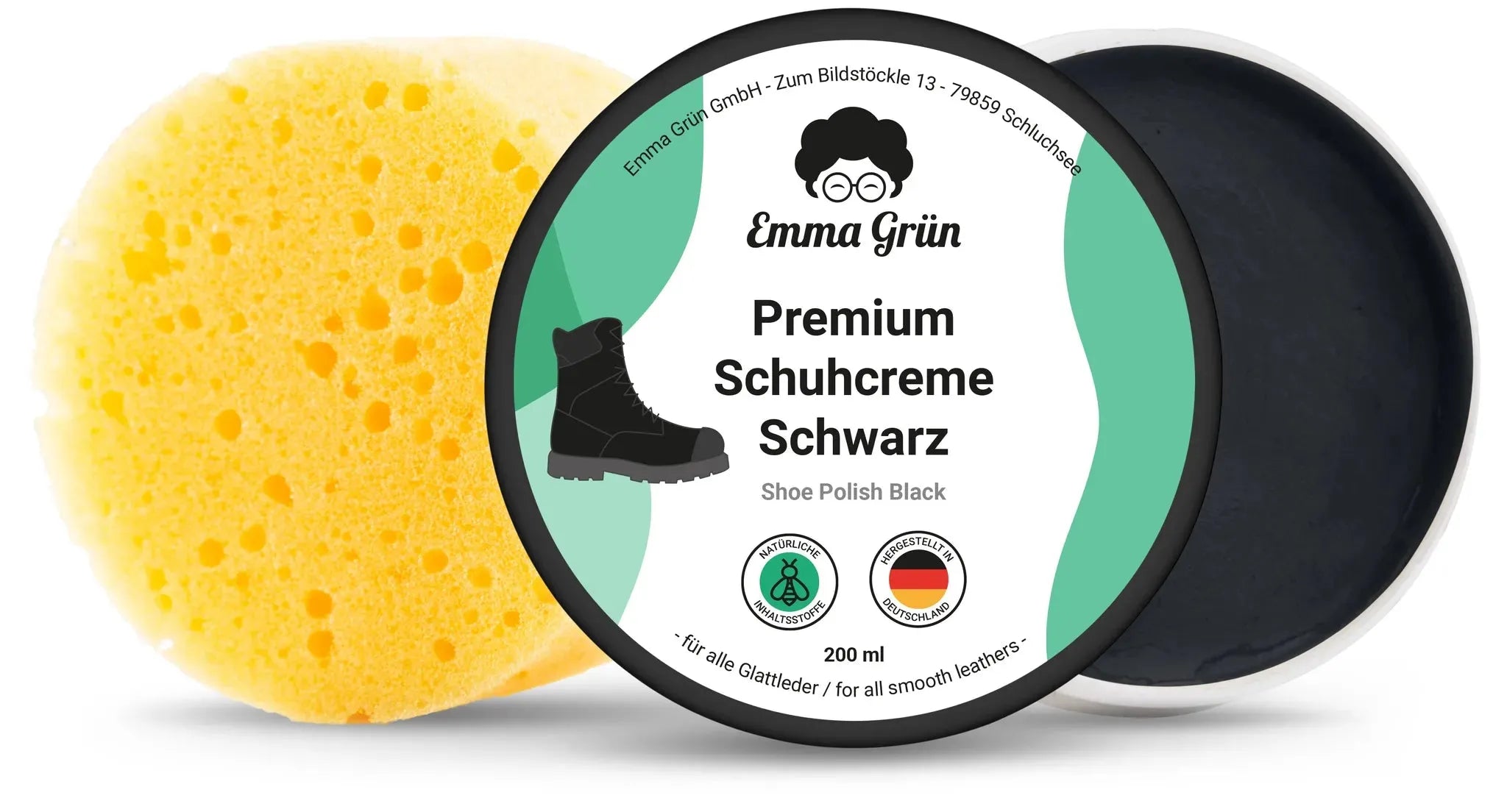 Schuhcreme Emma Grün Schwarz 200 ml
