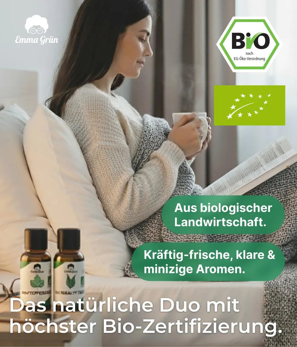 Frische Duo mit Pfefferminz- & Eukalyptusöl Emma Grün