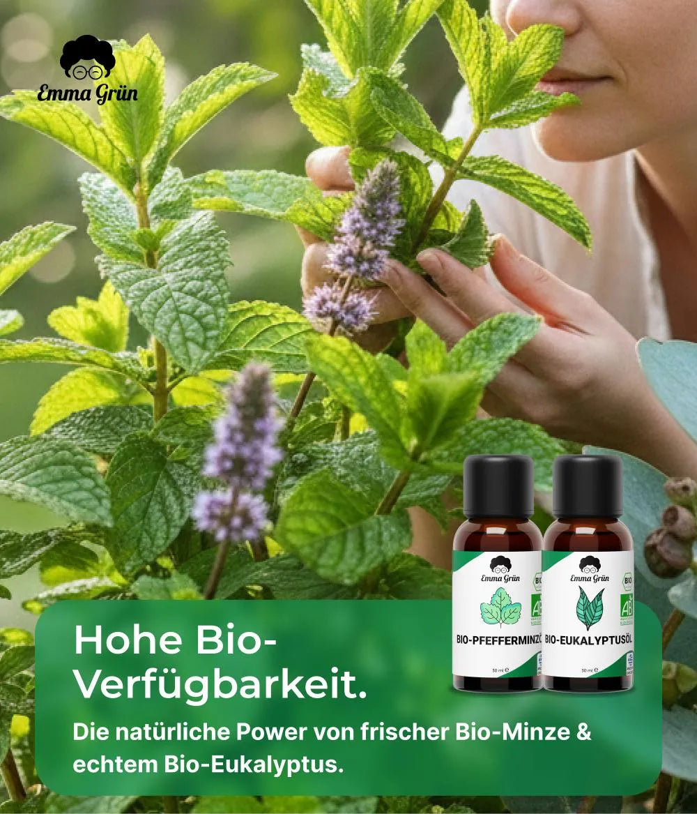 Frische Duo mit Pfefferminz- & Eukalyptusöl Emma Grün