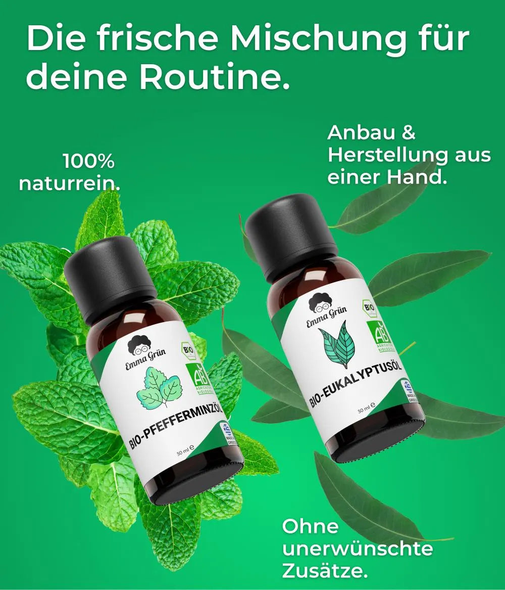 Frische Duo mit Pfefferminz- & Eukalyptusöl Emma Grün
