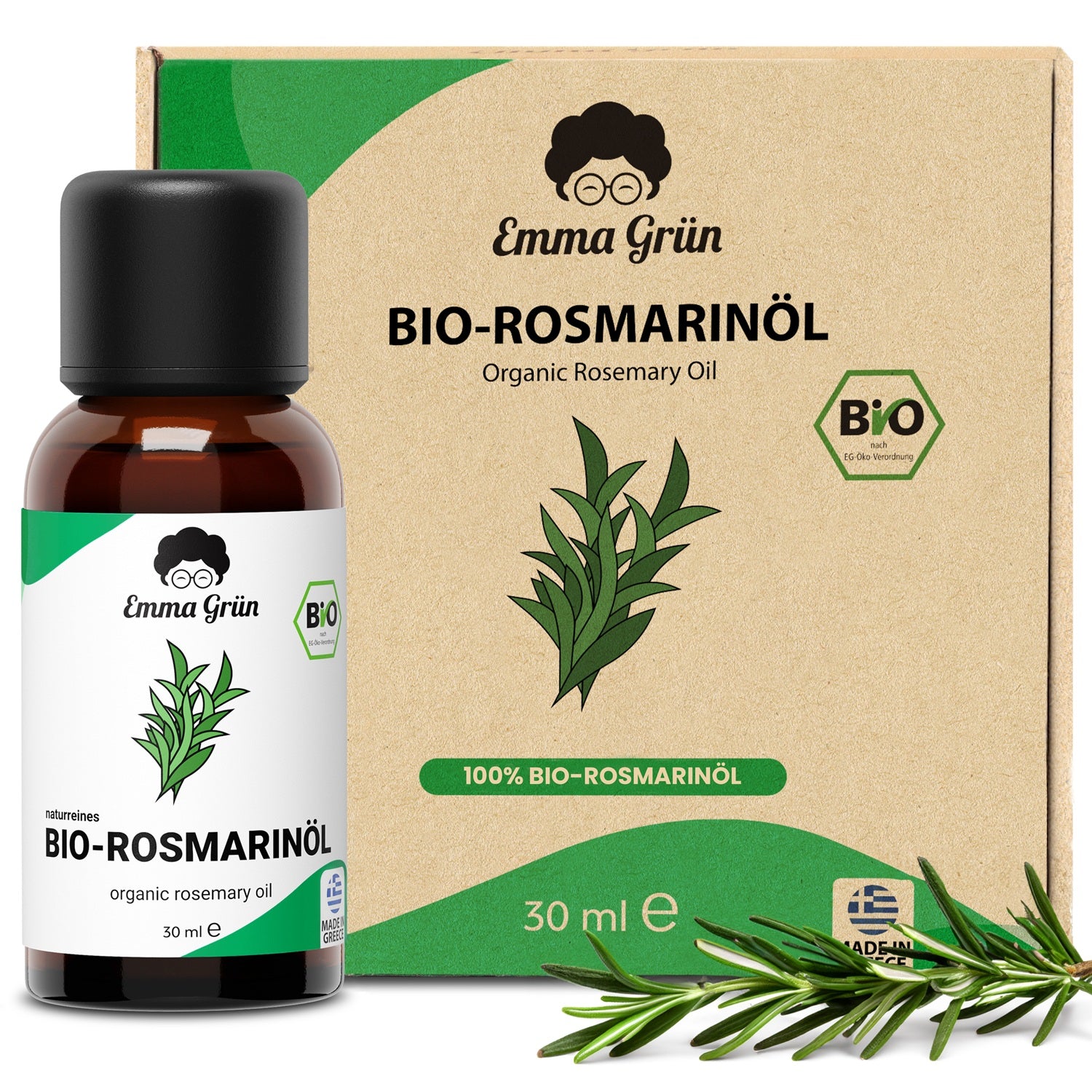 Bio-Rosmarinöl (30 ml) Emma Grün