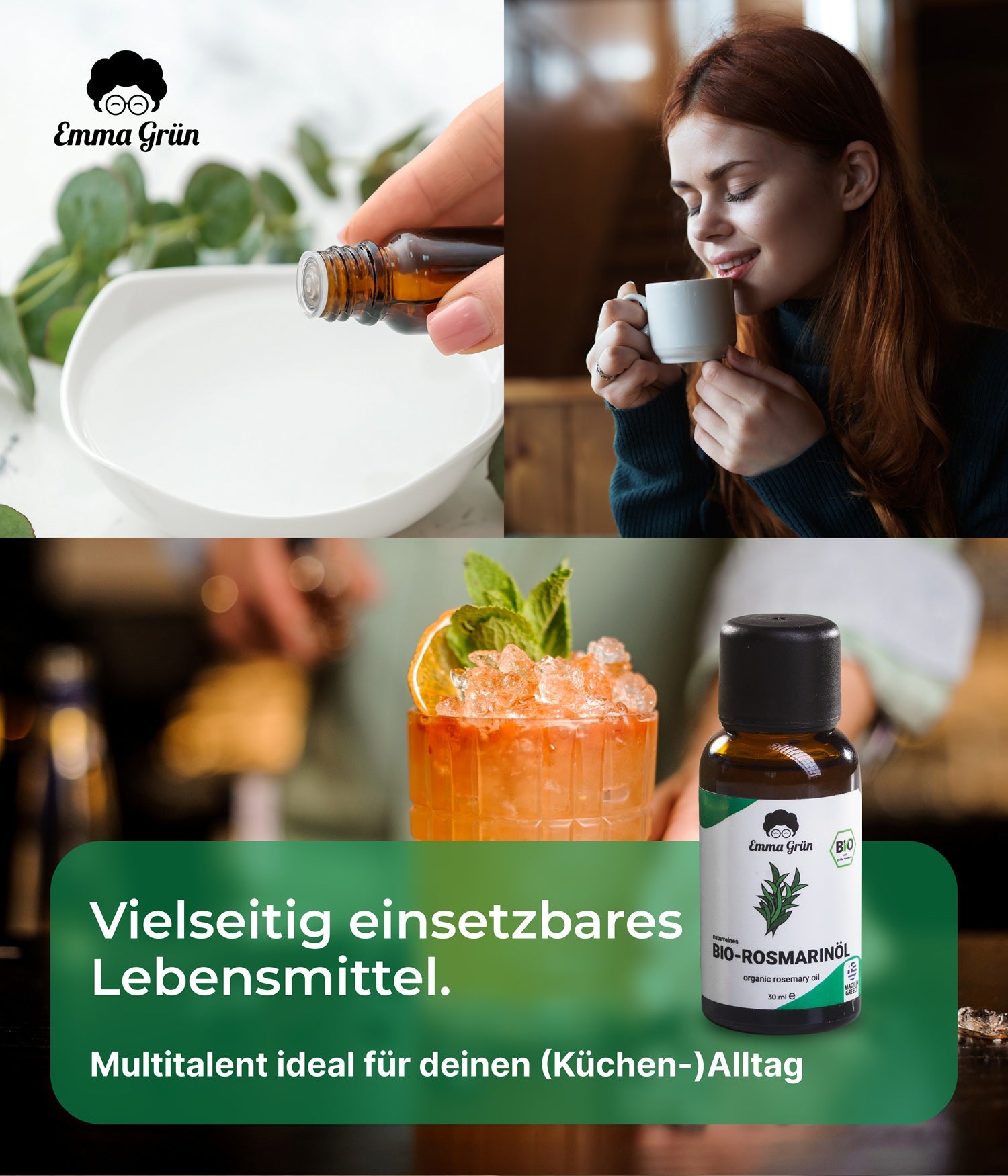 Bio-Rosmarinöl (30 ml) Emma Grün