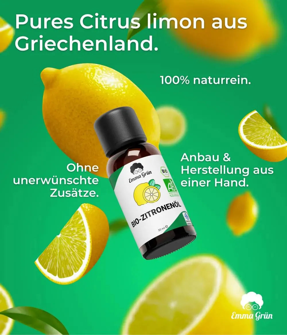 Bio-Zitronenöl (30 ml) Emma Grün