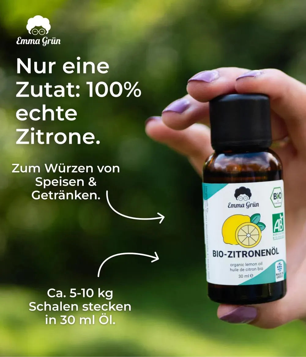 Bio-Zitronenöl (30 ml) Emma Grün