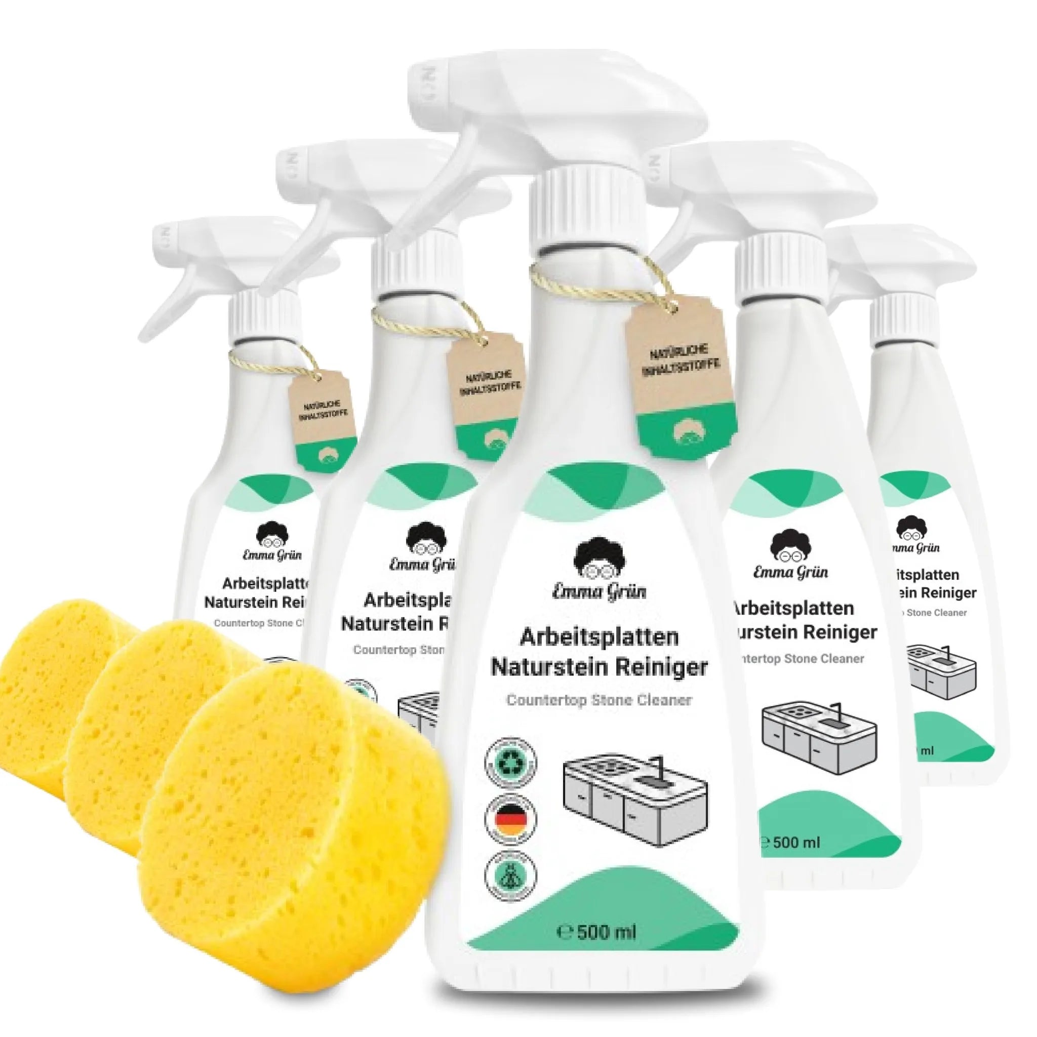 Naturstein Reiniger (500 ml) Emma Grün 5 x 500 ml
