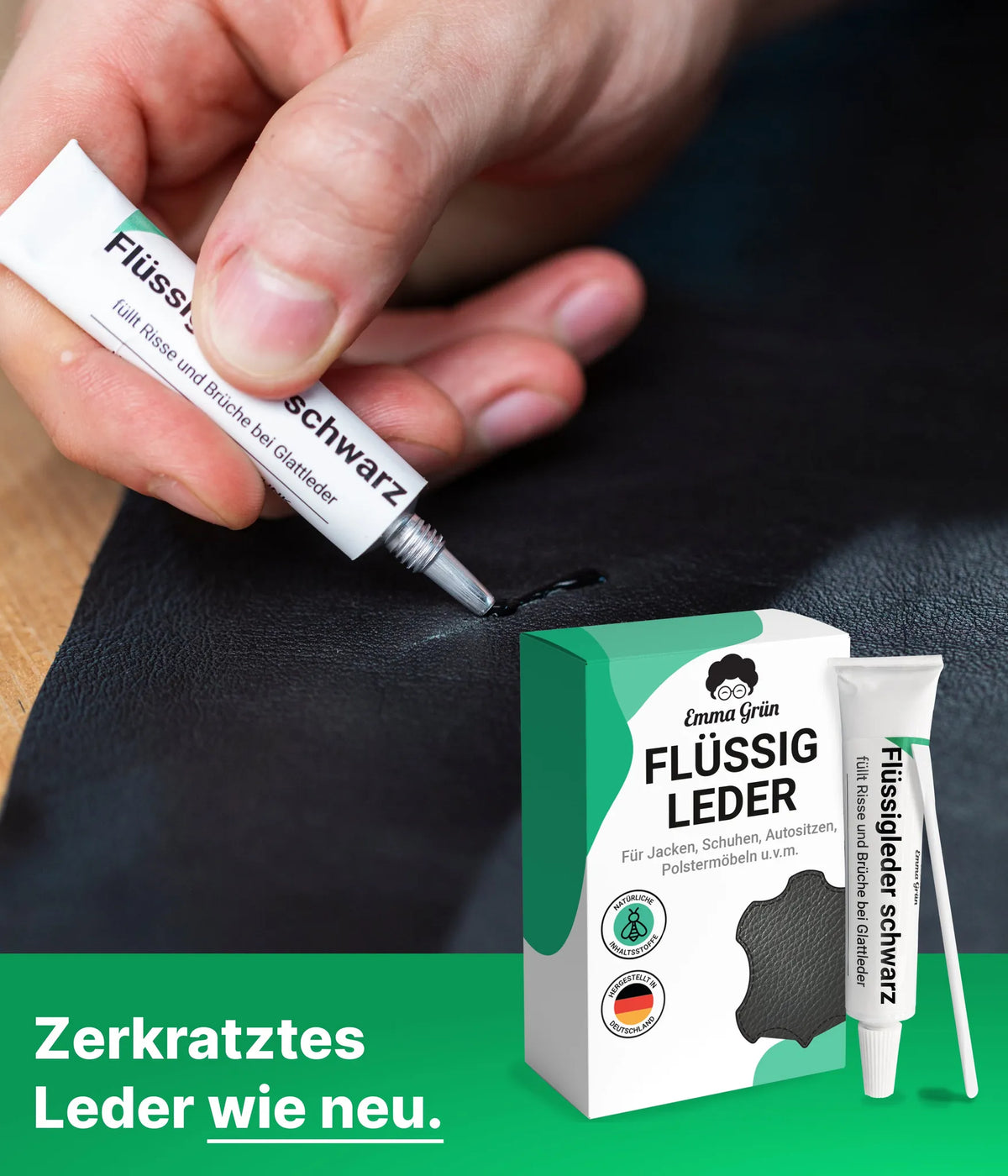 Flüssigleder (7 ml / Schwarz)