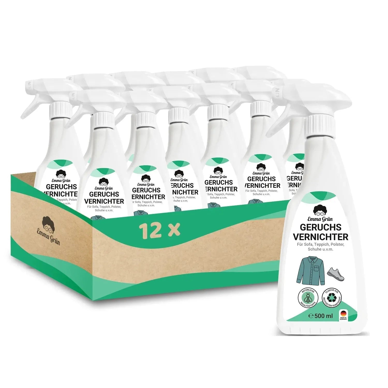 Geruchsneutralisierer (500 ml) Emma Grün 12 x 500 ml