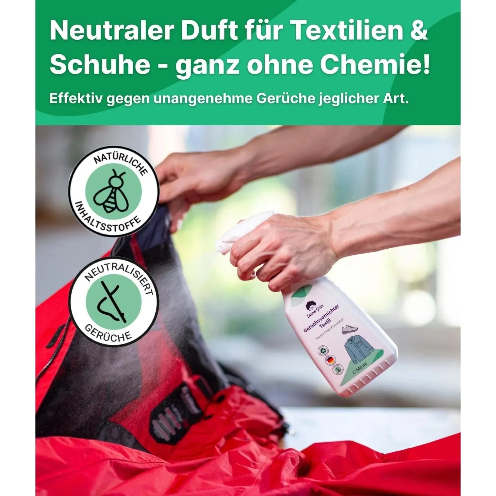 Geruchsneutralisierer (500 ml) Emma Grün